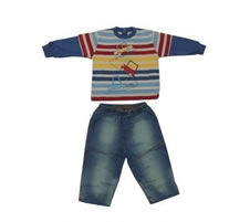 Conjunto Infantil Menino Camisa Listrada Estampada | Doremibebê
