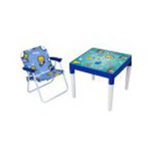 Conjunto Infantil Mesa e Cadeira Atlantis Maremoto Mor
