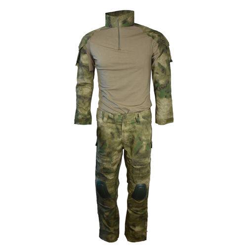 Conjunto Inteiro Combat Shirt Calça Camuflado Militar Avb Fg-g