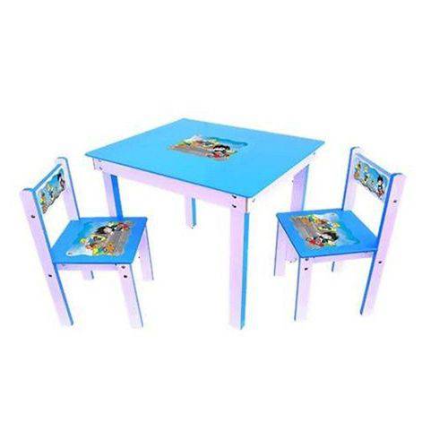 Conjunto Mesa com 2 Cadeiras Goplay Azul 921 Junges