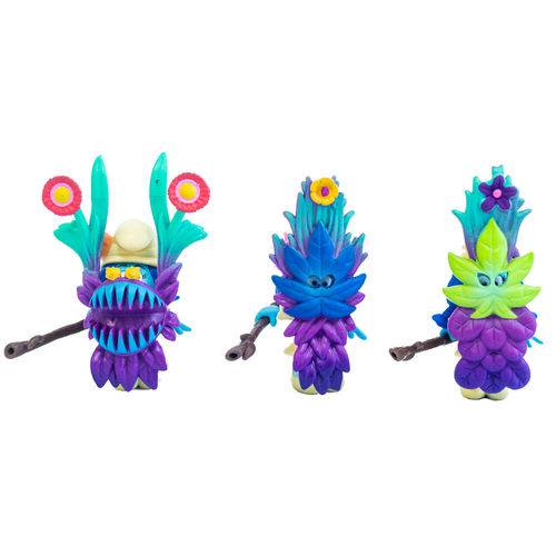 Conjunto 3 Mini Figuras - Smurfs - Smurfdragon - Head - Sunny