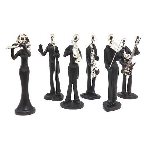 Conjunto Musical de Jazz - Miniaturas de Músicos 11,5cm