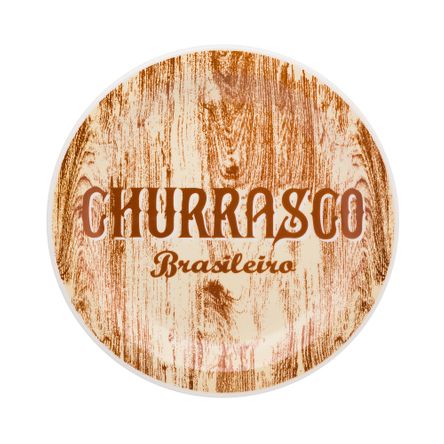 Conjunto para Churrasco com 03 Pratos Rasos 26Cm