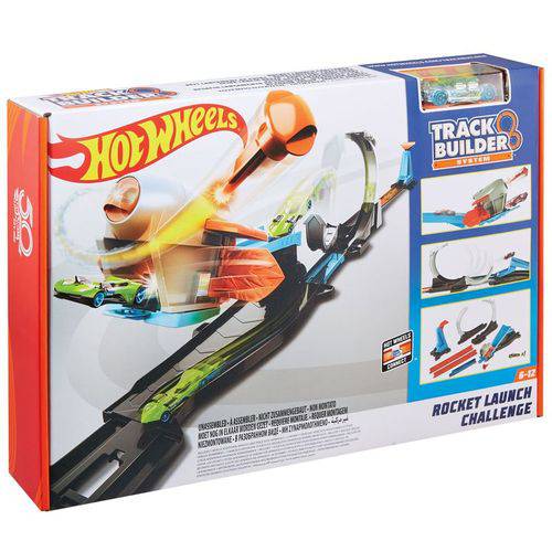 Conjunto Pista e Veículo - Hot Wheels - Track Builder - Desafio Lançador - Mattel FLK60
