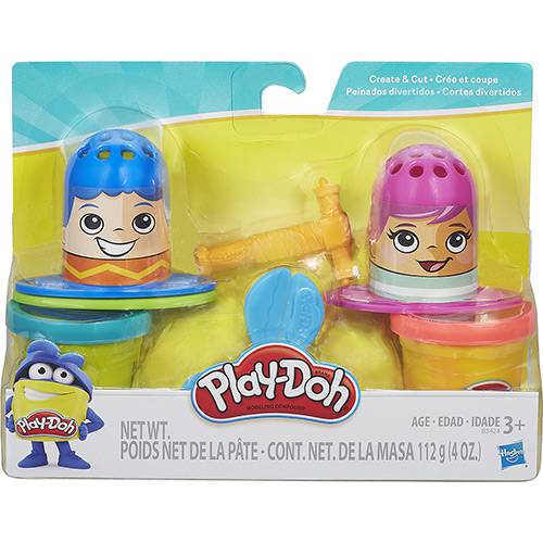 Conjunto Play-Doh Criar e Cortar Cabelo - Hasbro