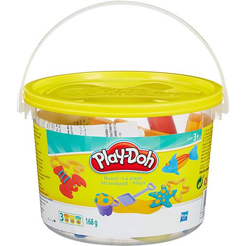 Conjunto Play-Doh Hasbro Mini Balde Praia