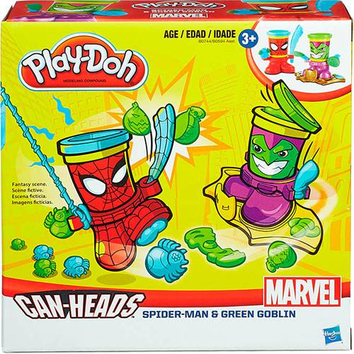 Conjunto Play-Doh Homem Aranha e Duende Verde - Hasbro