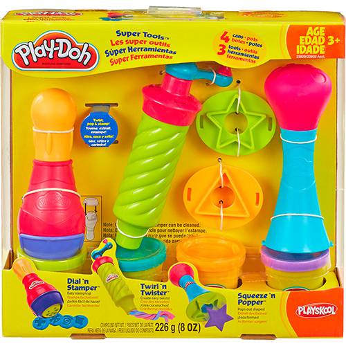 Conjunto Play-Doh Super Tools Kit Super Ferramentas - Hasbro