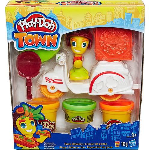 Conjunto Play-Doh Town Mini Veículo Pizza Delivery - Hasbro