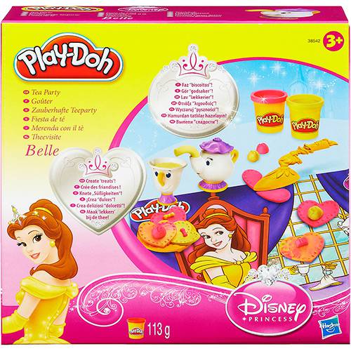 Conjunto Playdoh Diversão Princesas - Belle Magical Tea Party - Hasbro