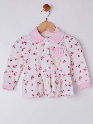 Conjunto Plush Infantil para Bebê Menina - Rosa/bege