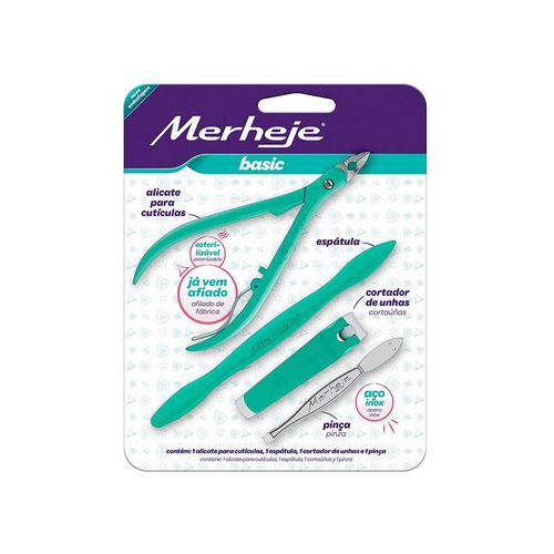 Conjunto Profissional Plus para Manicure Verde Merheje Basic