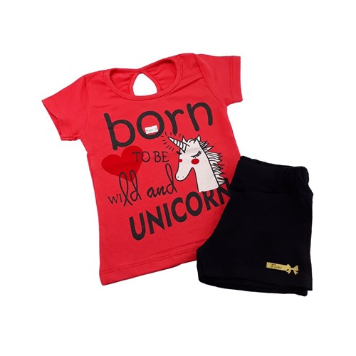 Conjuntos Infantil com Blusa de Unicórnio - Moderna Fashion