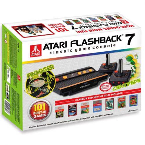 Console Atari Flashback 7 Classic com 101 Jogos na Memória Dois Controles Anos 80