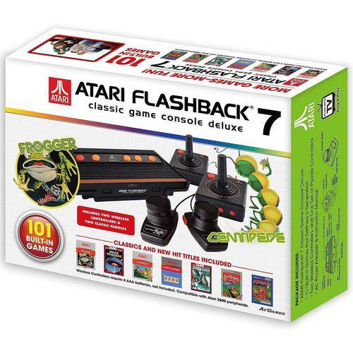 Console Atari Flashback 7 Classic Game 101 Jogos C/ 4 Controles - Atari