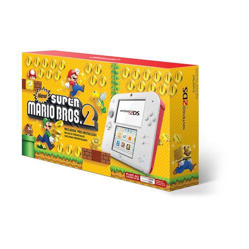 Console Nintendo 2DS Branco + Jogo New Super Mario Bros 2 - Nintendo