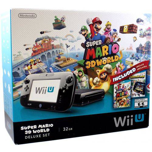 Console Nintendo Wii U Deluxe SET - 32GB Super Mario 3D WORLD - Wii U