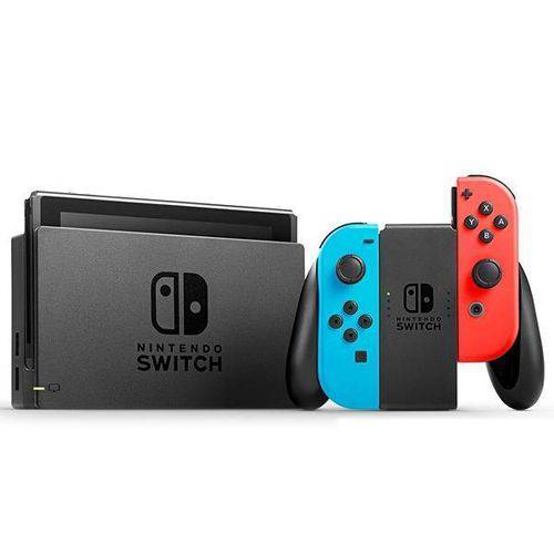 Console Portátil Nintendo Switch Wi-Fi/Bluetooth/HDMI Bivolt - Vermelho/Azul