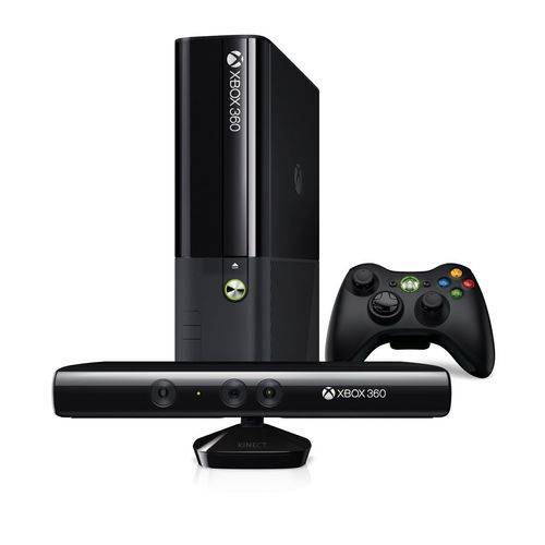 Console Xbox 360 Microsoft 4GB Kinect Vitrine