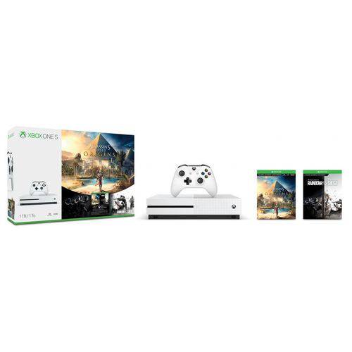 Console Xbox One S 1Tb + Assasin´s Creed + Rainbow Six