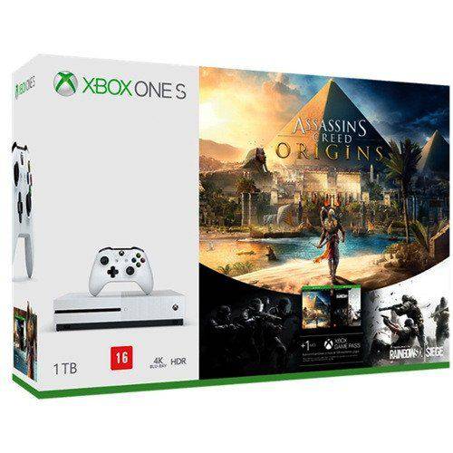 Console Xbox One S 1tb + Assasin´s Creed + Rainbow Six
