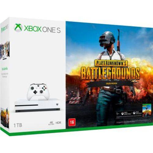 Console Xbox One S 1tb + Battlegrounds +game Pass + Live G.