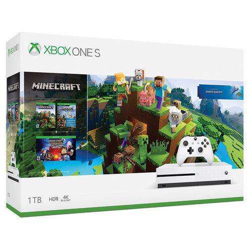 Console Xbox One S 1tb Bundle Minecraft