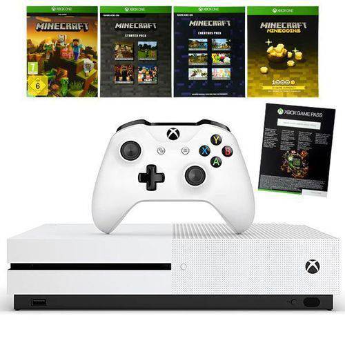 Console Xbox One S 1tb com Minecraft Creators