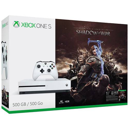 Console Xbox One S 500gb Bundle Shadow War