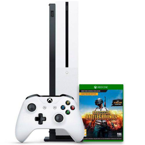 Console Xbox One S Microsoft 1tb + Jogo Playerunknowns Battlegrounds Bivolt