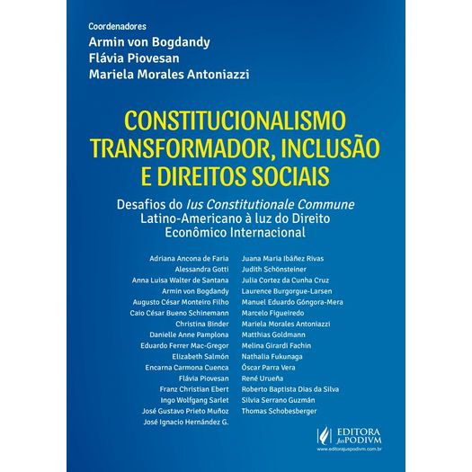 Constitucionalismo Transformador Inclusao e Direitos Sociais - Juspodivm