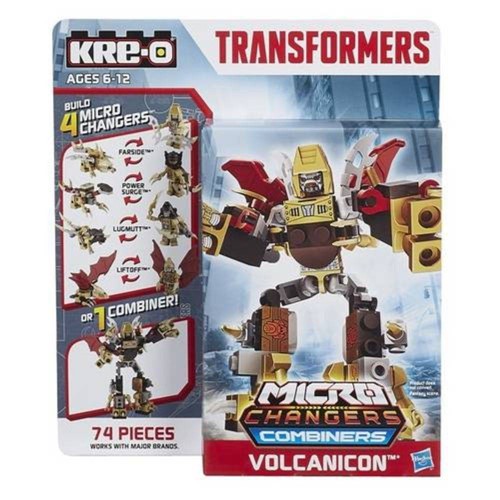 Construção Kre-O Transformers 4 Combiners Volcanicon - Hasbro