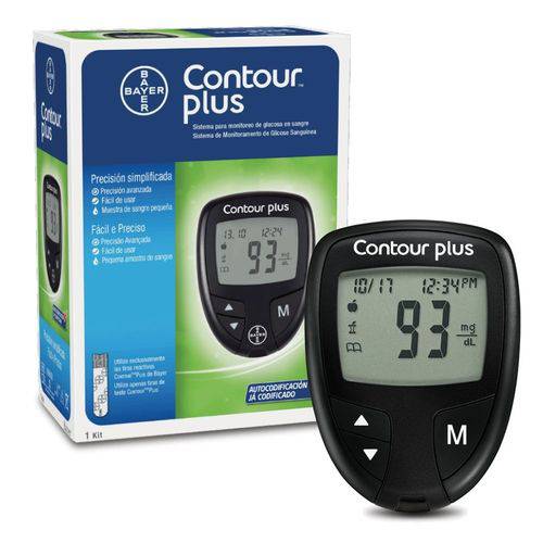 Contour Plus Monitor de Glicemia Kit Completo