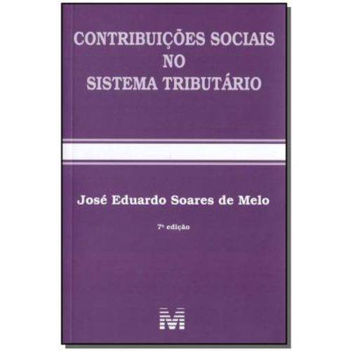 Contribuições Sociais no Sistema Tributário - 07Ed/18