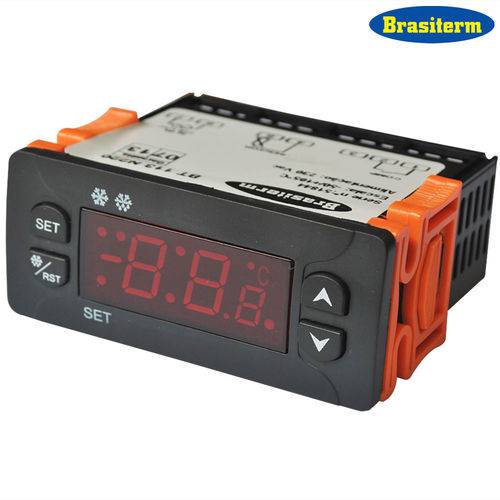 Controlador Digital Temperatura -50ºc/105ºc 220v Resf/aquec Brasiterm Bt113n220