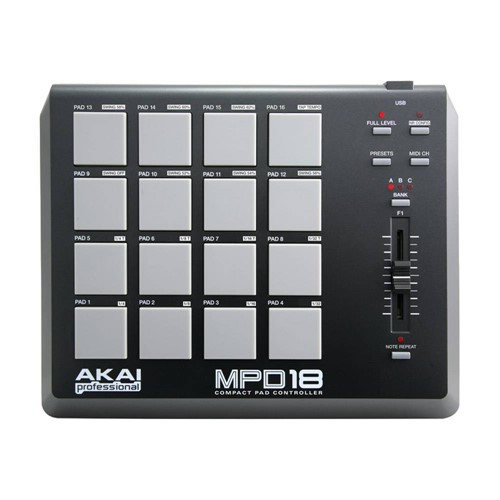 Controlador MIDI/USB Akai MPD 18