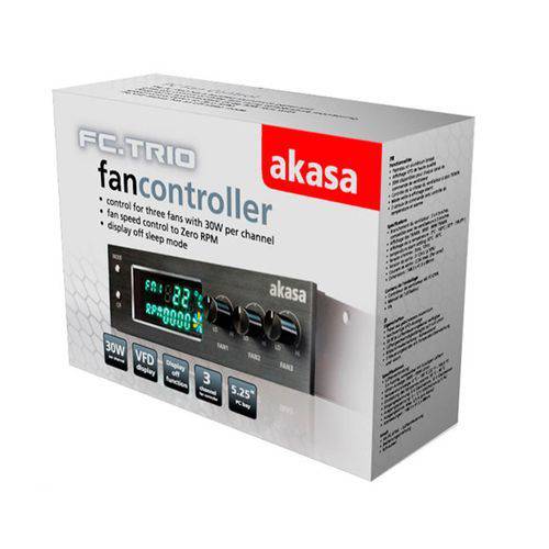Controlador P/ Ventoinha - Akasa FC Trio - AK-FC-07BK AKASA