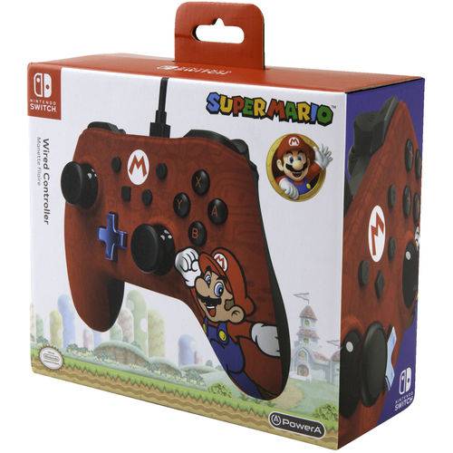 Controle com Fio para Nintendo Switch Edição Especial Mario - Power a
