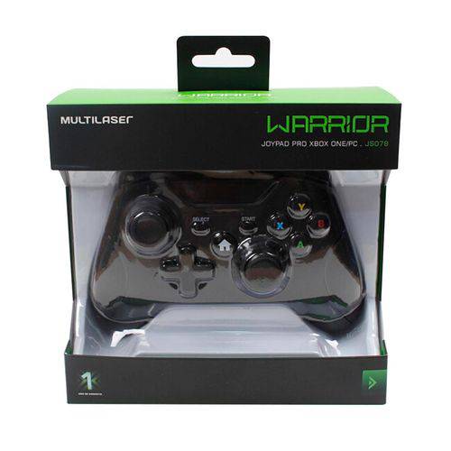 Controle com Fio para Xbox One e Pc com Acabamento Anti-Aderente - JS078 - Multilaser Warrior