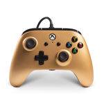 Controle com Fio para Xbox One Enhanced Wired Dourado Gold - Power a