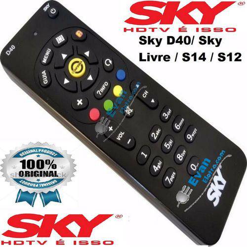 Controle Digital Sky D40 Sky Livre , S14 , S12 Original