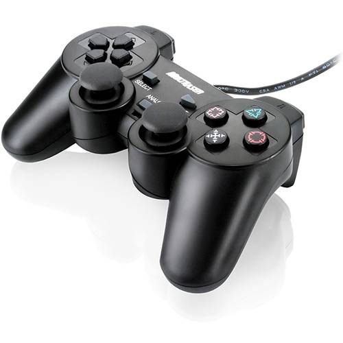 Controle Dual Shock P/ Playstation 2 PC - Multilaser