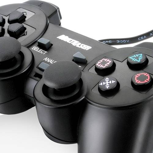 Controle Dual Shock P/ Playstation 2 PC - Multilaser