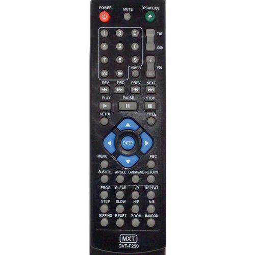 Controle DVD Tec Toy Dvt-F250 Sc-8071 026-8071 C01278