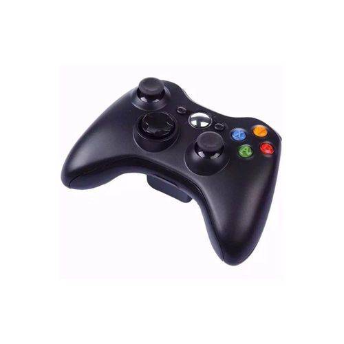 Controle Joystick para Xbox 360 Sem Fio Wireless Preto