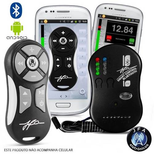 Controle Longa Distância Jfa Smart Control Smartphone Bluetooth Preto Black