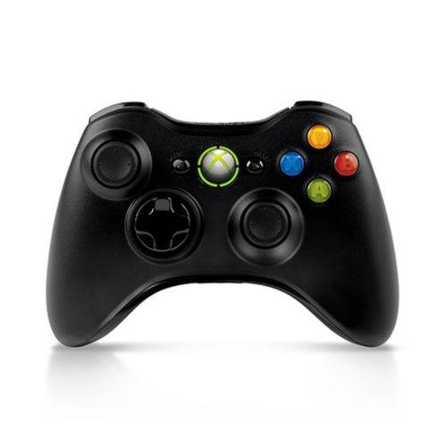 Controle Microsoft Sem Fio Xbox 360 JR9-00011 Preto