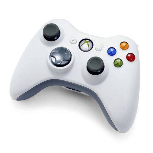 Controle Microsoft Xbox 360 Wireless - Branco