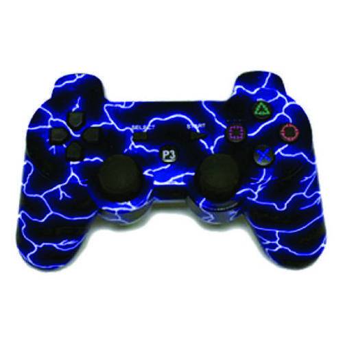 Controle para Playstation 3 Sem Fio Ps3 Preto e Azul