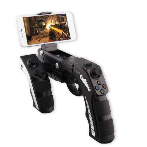 Controle Pistola para Celular The Phanton Shox PG-9057 para IPhone IPad Android - Ipega